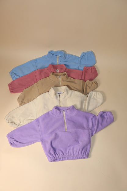 Super Soft Half Zip Fleece Sweat Set