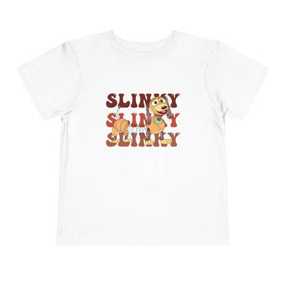 Slinky Toddler T-Shirt — Cute Retro 'Slinky Slinky Slinky' Graphic Tee