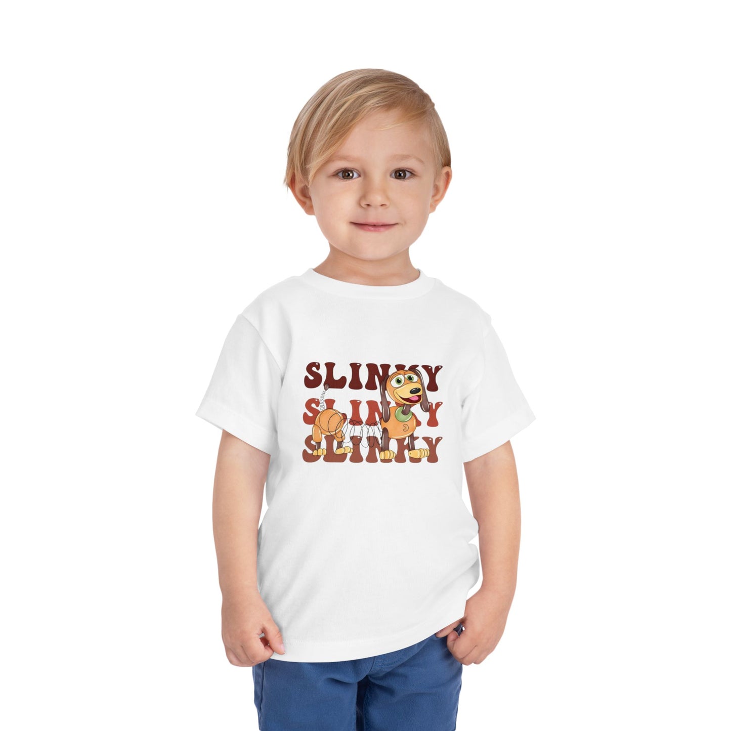 Slinky Toddler T-Shirt — Cute Retro 'Slinky Slinky Slinky' Graphic Tee