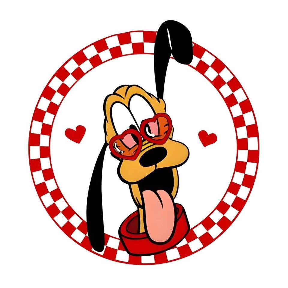 Toddler Long Sleeve Tee — Retro Minnie Face with Red Checkerboard