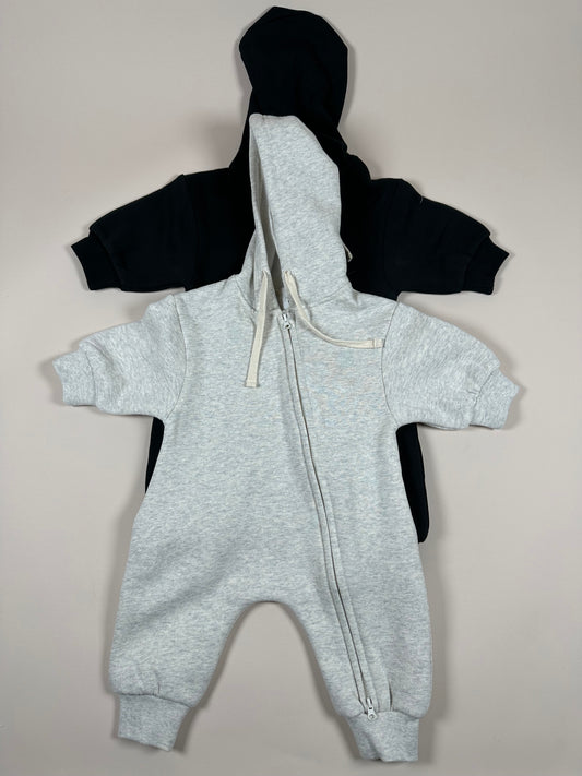 Double Zipper Hooded Jumpsuit
