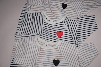 Stripe Heart Bodysuit