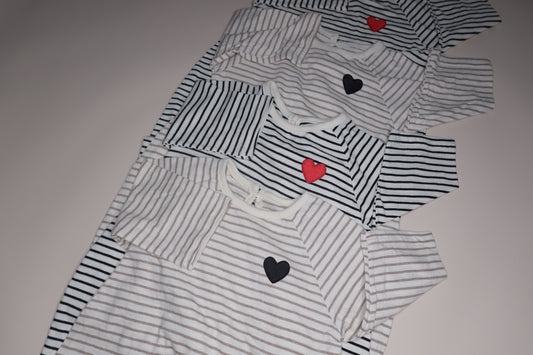 Stripe Heart Bodysuit
