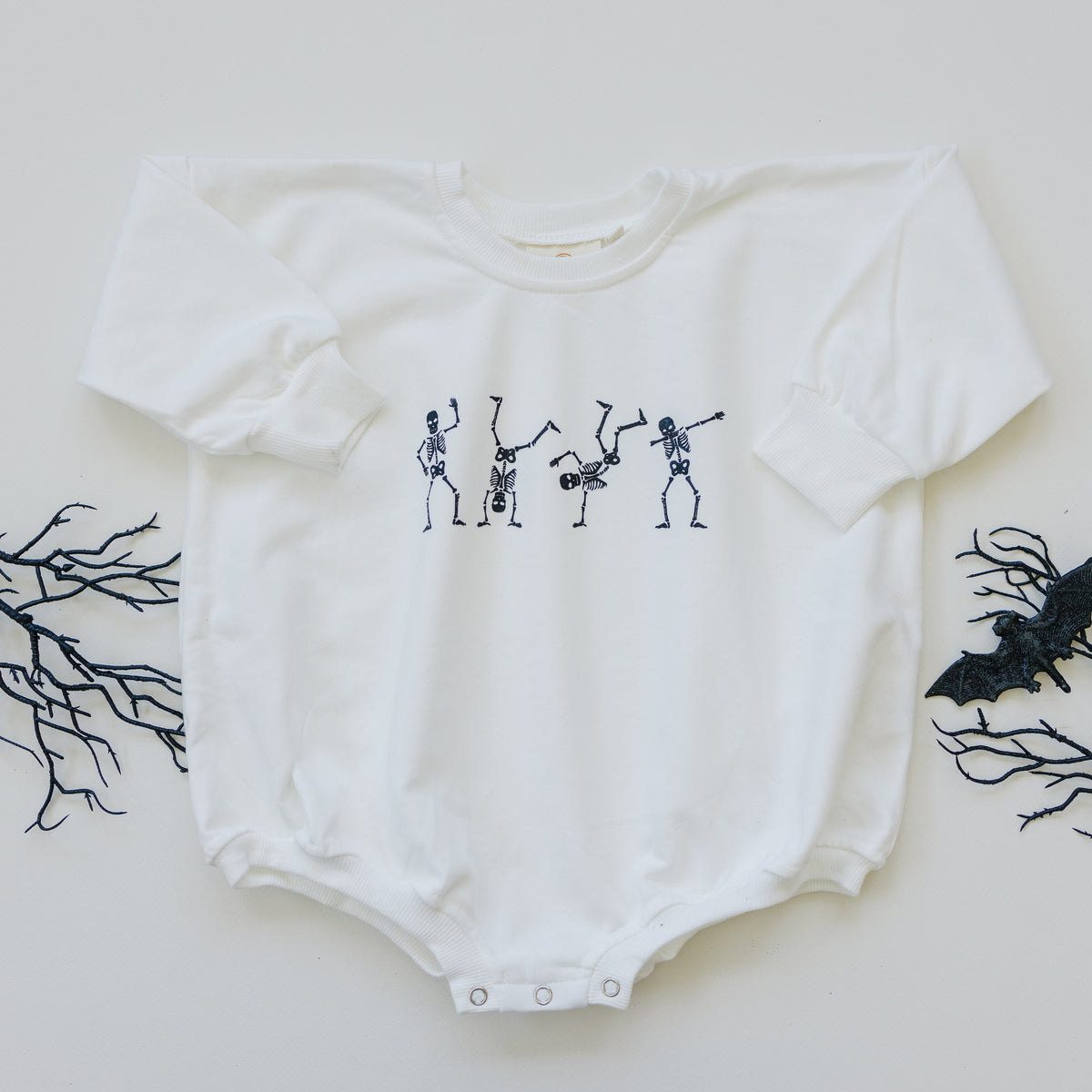 Dancing Skeletons Sweatshirt Romper
